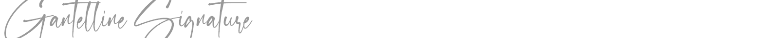 Gantelline Signature font preview